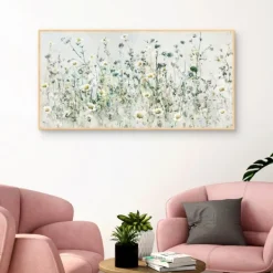 Canvas Art-Kirkland's Home New Horizons Framed Canvas Art Print Gray/Green/White
