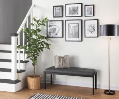 Floor Lamps-Kirkland's Home Nickel And Metal Shade Floor Lamp Black
