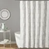 Shower Curtains-Kirkland's Home Norah Ruffle Shower Curtain White