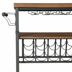 Kitchen Islands & Bar Carts-Kirkland's Home Norcross Industrial Rolling Bar Cart