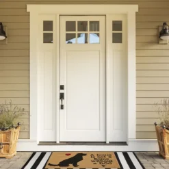 Doormats-Kirkland's Home Not Home Without A Dog Coir Doormat Tan/Black
