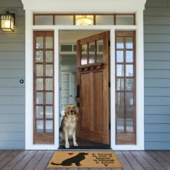 Doormats-Kirkland's Home Not Home Without A Dog Coir Doormat Tan/Black