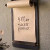 Memo & Chalkboards-Kirkland's Home Note Roll Wall Message Board Black/Brown