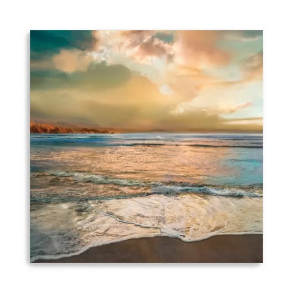 Canvas Art-Kirkland's Home Nuance Canvas Art Print Blue/Yellow/Tan