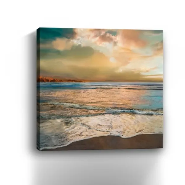 Canvas Art-Kirkland's Home Nuance Canvas Art Print Blue/Yellow/Tan