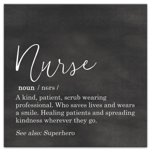 Wall Quotes & Signs-Kirkland's Home Nurse Definition Canvas Art Print Black