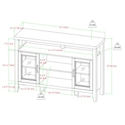 Tv Stands & Media Consoles-Kirkland's Home Oak Rustic Wood Tv Stand White