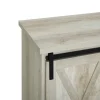 Cabinets & Sideboards-Kirkland's Home Oak Sliding Barn Door Cabinet White