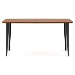 Dining Tables-Kirkland's Home Oak Wood And Metal Dining Table Brown