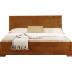 Beds & Headboards-Kirkland's Home Oak Wood King Platform Bed And 2-Nightstand Set Brown