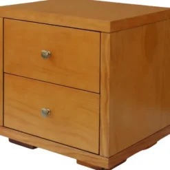 Beds & Headboards-Kirkland's Home Oak Wood King Platform Bed And 2-Nightstand Set Brown