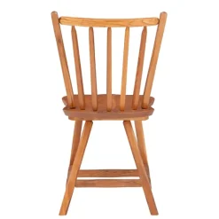 Dining Chairs-Kirkland's Home Oak Wood Spindle Back Dining Chairs, Set Of 2 Brown