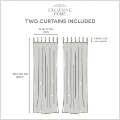 Curtains & Drapes-Kirkland's Home Oatmeal Braided 2-Pc. Curtain Panel Set, 108 In. White/Tan