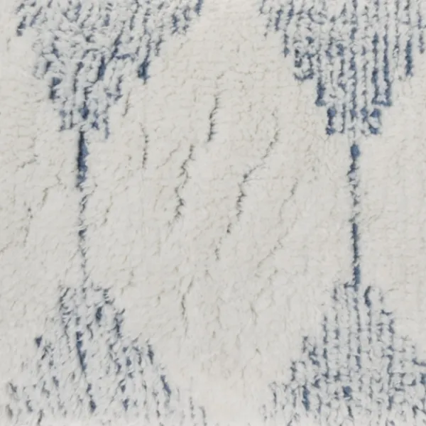Pillows-Kirkland's Home Ocean Stripe Diamond Tassels Cotton Lumbar Pillow Blue