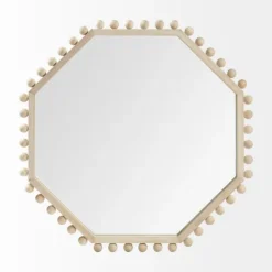 Framed Mirrors-Kirkland's Home Octagon Beaded Edge Framed Wall Mirror