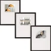 Gallery Wall Frames-Kirkland's Home Offset Mat 8X10 3-Pc. Gallery Wall Frame Set Black