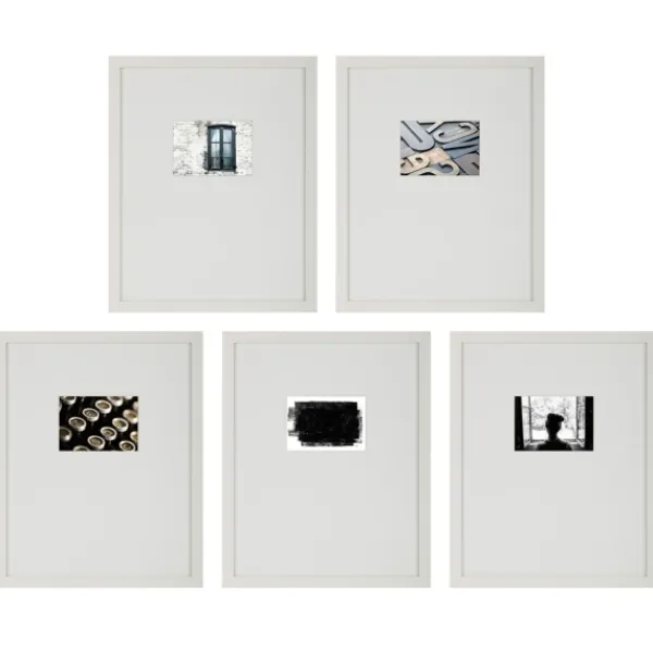 Gallery Wall Frames-Kirkland's Home Offset Mat 5X7 5-Pc. Gallery Wall Frame Set White