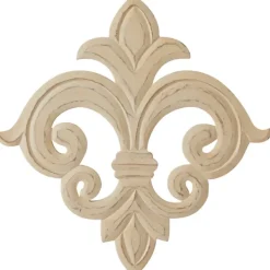 Wall Plaques-Kirkland's Home Off-White Distressed Fleur De Lis Wall Decoration Ivory