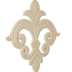 Wall Plaques-Kirkland's Home Off-White Distressed Fleur De Lis Wall Decoration Ivory