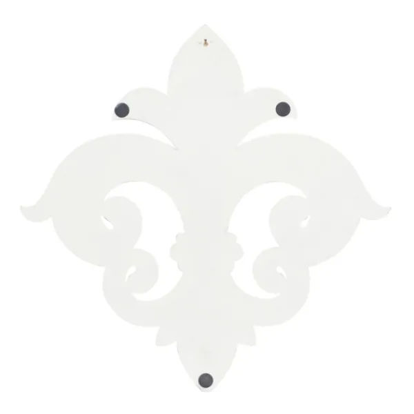 Wall Plaques-Kirkland's Home Off-White Distressed Fleur De Lis Wall Decoration Ivory