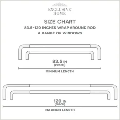 Curtain Rods & Hardware-Kirkland's Home Oiled Bronze Fetter Double Curtain Rod, 120 In.