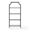 Cabinets & Sideboards-Kirkland's Home Oil-Rubbed Bronze 4-Tier Glass Ashlee Etagere Brown