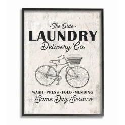 Wall Quotes & Signs-Kirkland's Home Olde Laundry Delivery Co. Framed Art Print Black/White