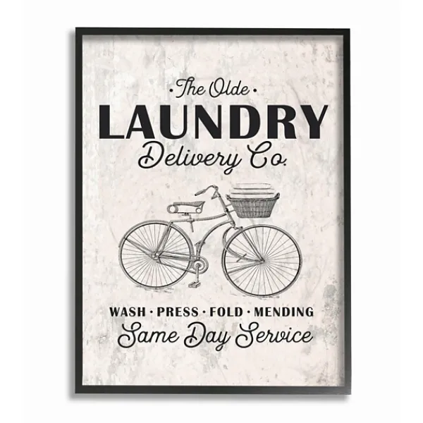 Wall Quotes & Signs-Kirkland's Home Olde Laundry Delivery Co. Framed Art Print Black/White