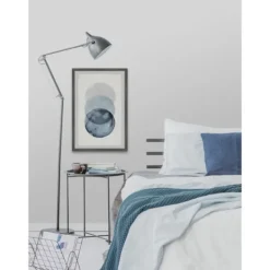 Framed Art-Kirkland's Home Ombre Overlapping Circles Giclee Framed Art Print Blue/White