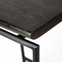 Bar Stools & Counter Height Stools-Kirkland's Home Onyx Modern Metal Curve Seat Bar Stool Black
