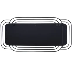 Decorative Mirrors-Kirkland's Home Onyx Ringed Oblong Frame Wall Mirror