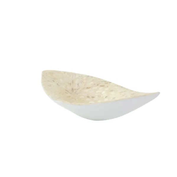 Decorative Bowls & Jars-Kirkland's Home Opalescent Mussel Shell Inlay Bowl White/Ivory