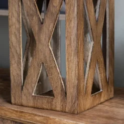 Table Lamps-Kirkland's Home Open Block Table Lamp Tan