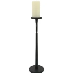 Candle Holders-Kirkland's Home Open Circle Taper Candle Holder, 21 In. Black