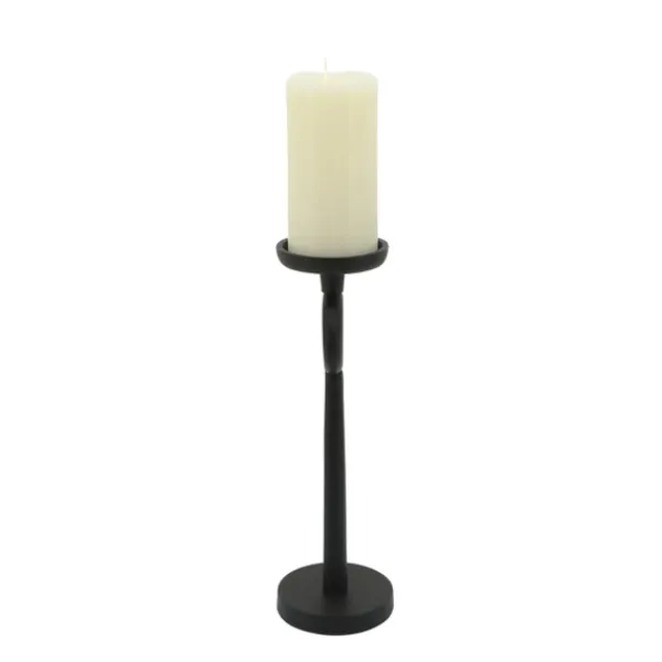 Candle Holders-Kirkland's Home Open Circle Taper Candle Holder, 13 In. Black
