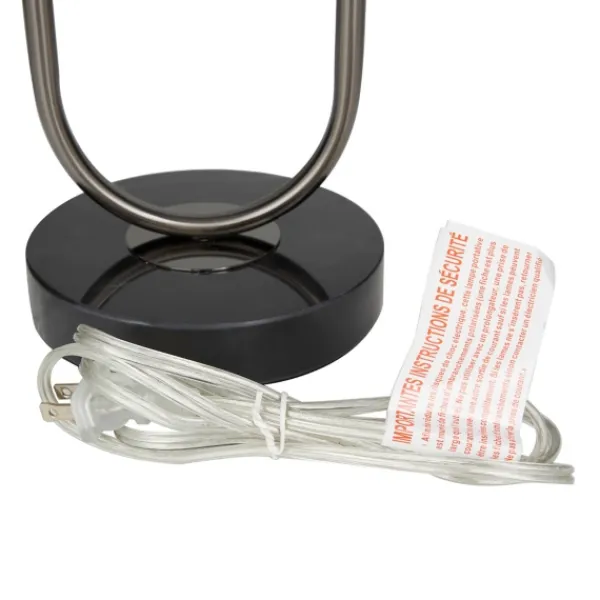 Table Lamps-Kirkland's Home Open Metal Loop Table Lamp Black