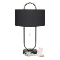 Table Lamps-Kirkland's Home Open Metal Loop Table Lamp Black