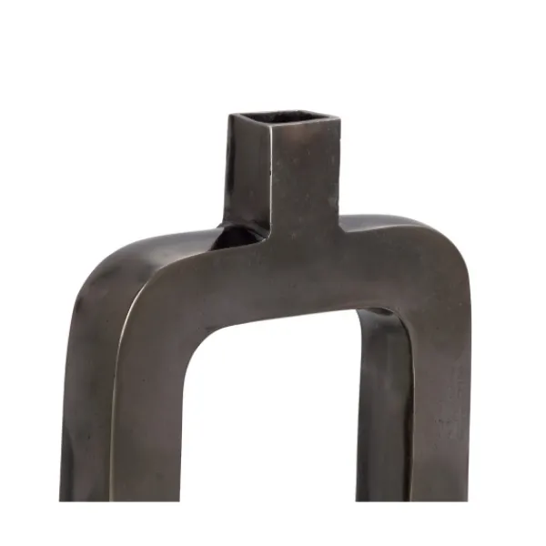 Vases-Kirkland's Home Open Rectangle Vase, 14 In. Black