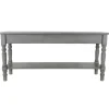 Benches & Ottomans-Kirkland's Home Open Shelf Bench Gray