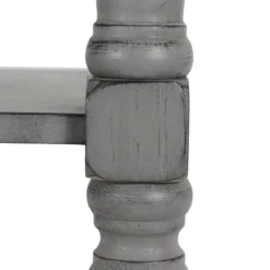 Benches & Ottomans-Kirkland's Home Open Shelf Bench Gray