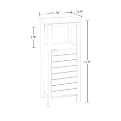Cabinets & Sideboards-Kirkland's Home Open Shelf Cabinet White
