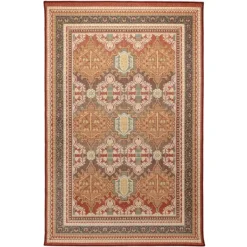 Outdoor Rugs-Kirkland's Home Orange Diamond Nile Indoor/Outdoor Area Rug, 4X7 Orange/White