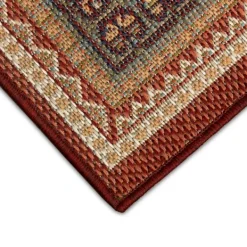 Outdoor Rugs-Kirkland's Home Orange Diamond Nile Indoor/Outdoor Area Rug, 4X7 Orange/White