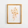 Framed Art-Kirkland's Home Orange Leaves Ii Deckled Framed Art Print Orange/White