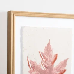 Framed Art-Kirkland's Home Orange Maple Leaf Framed Art Print White/Orange