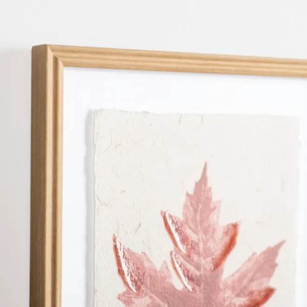 Framed Art-Kirkland's Home Orange Maple Leaf Framed Art Print White/Orange