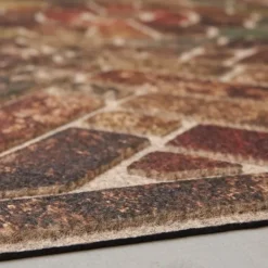 Doormats-Kirkland's Home Ornamental Brick Entry Doormat Brown