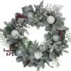 Wreaths-Kirkland's Home Ornaments And Frosted Cedar Berries Wreath Green/White