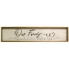 Wall Quotes & Signs-Kirkland's Home Our Family Framed Wooden Wall Plaque White/Black/Brown