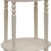 Accent & End Tables-Kirkland's Home Oval Antique Accent Table White
